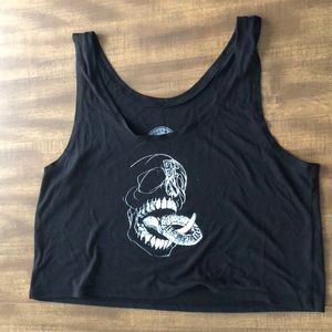 Doughnuts & deadlifts crop top